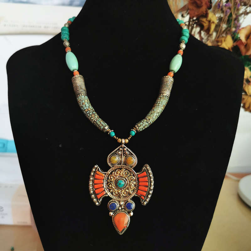 Ethnic Fashion Com - Mytery Fine Vintage-Halsketten-Kollektionen, Kupfer mit eingelegten