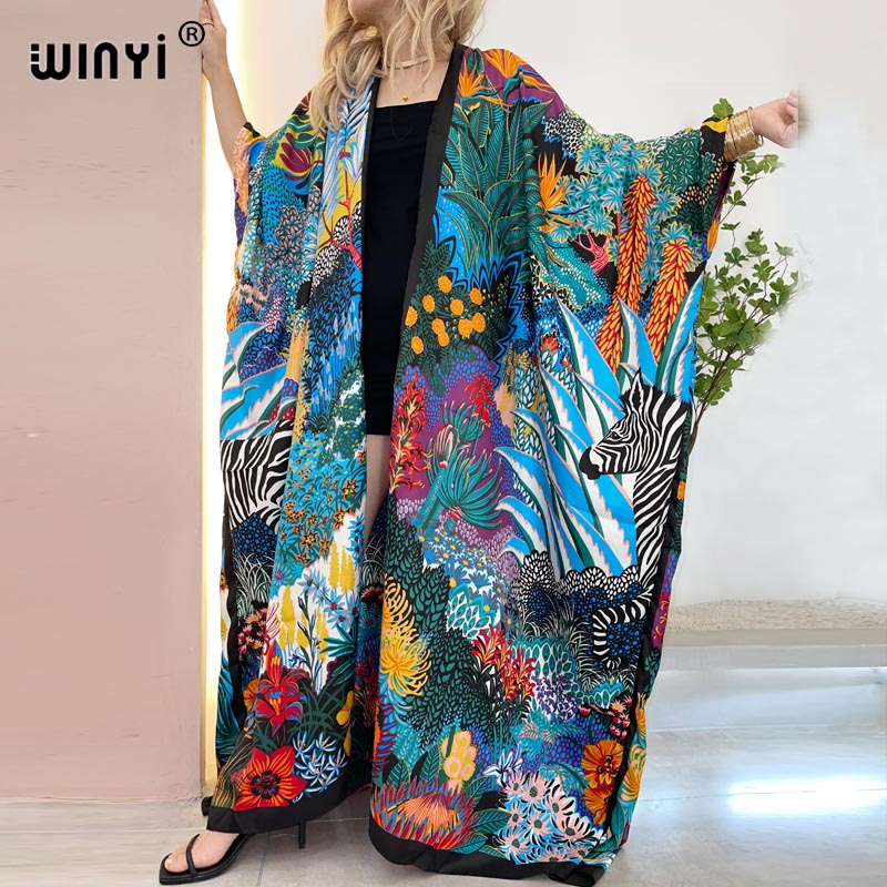 Ethnic Gown - WINYI Afrika Naher Osten Kimono Damen