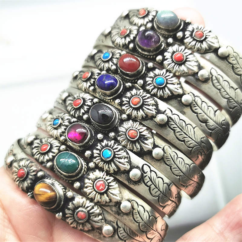 Ethnic Fashion Com - BB-398 Nepal Vintage Offene Stulpe-armband Kupfer