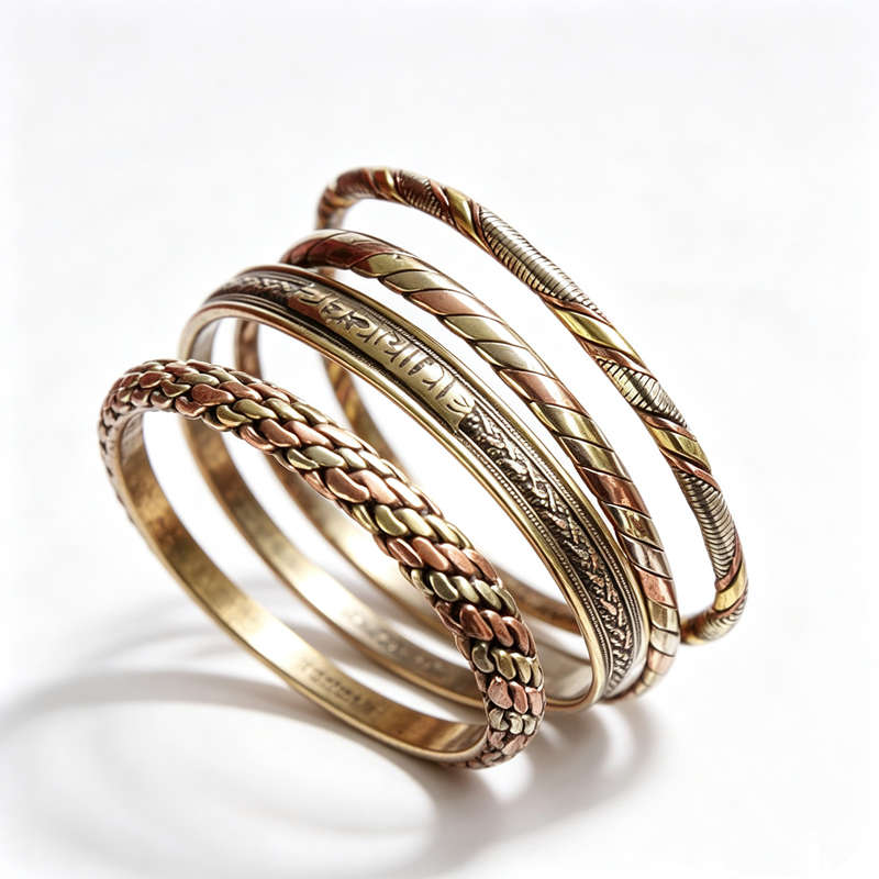 Ethnic Fashion Com - Indischer Schmuck Rotkupfer-Umwickelte Offene Schlanke Armreifen