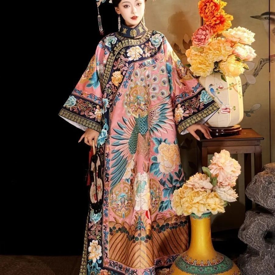 Ethnic Gown - Damen-Hanfu mit Phönix-Druck aus der Qing-Dynastie,