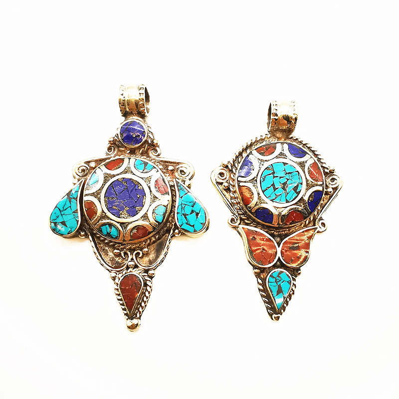 Ethnic Fashion Com - Nepal Handgefertigte Vintage Große Anhänger Kupfer