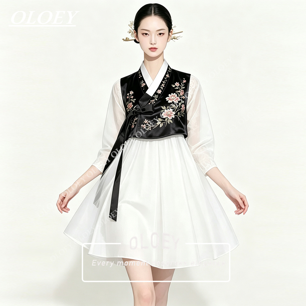 OLOEY Stilvolles Schwarzes Sat – Hanbok Modern Set Bewertung und Preis