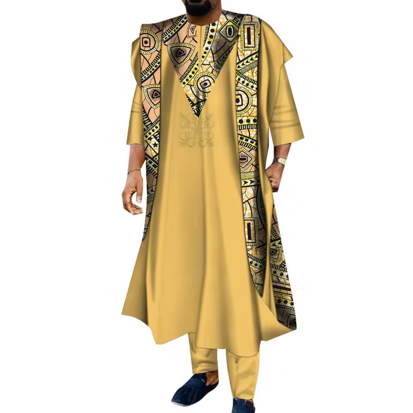 3-teiliger Afrikanischer Besti – Boubou Men Africa Bewertung und Preis