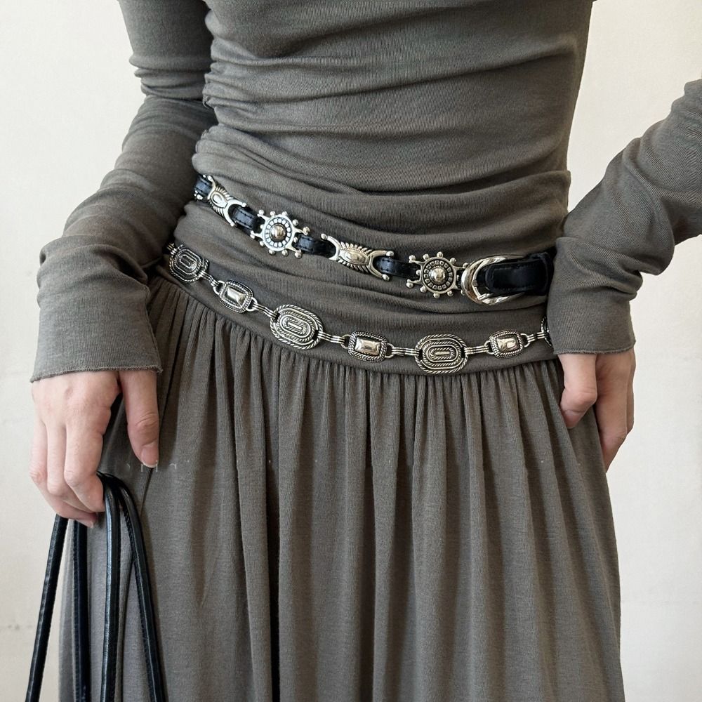 Modische Y2K Metall-Gürtel mit – Y2K Ethnic Fashion Bewertung und Preis