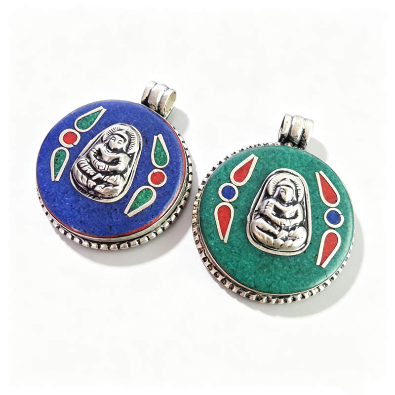 Tibetische Buddha-Amulett-Anhä – Ethnic Fashion Com Bewertung und Preis