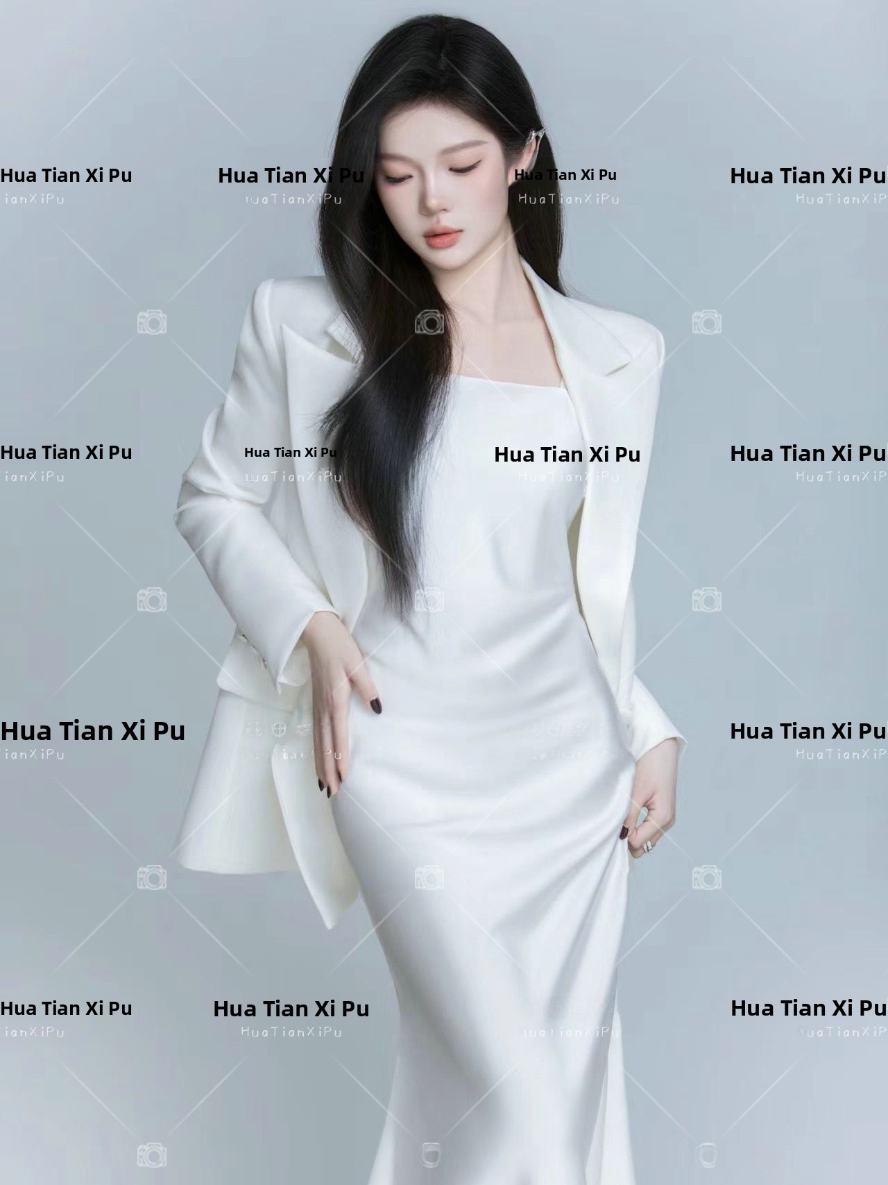 24 Studio Neues Weißes Anzug-T – Ethnic Fashion Images Bewertung und Preis