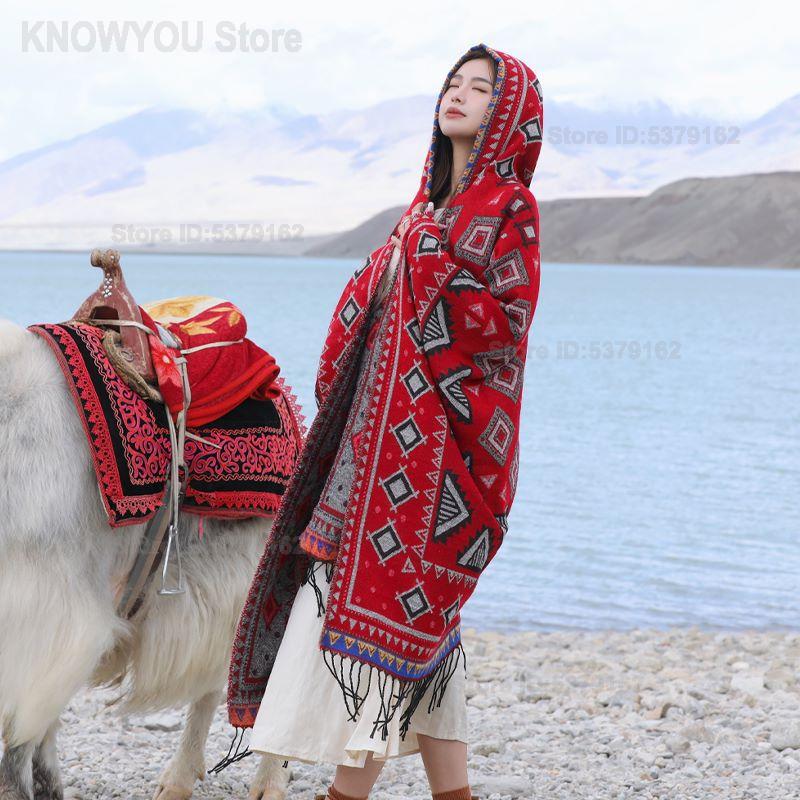 Damen Ethnischer Stil Kapuzenu – Ethnic Fashion Photography Bewertung und Preis