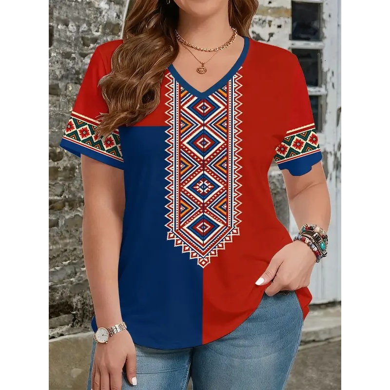 T-Shirts im Ethno-Stil mit 3D- – Y2K Ethnic Fashion Bewertung und Preis