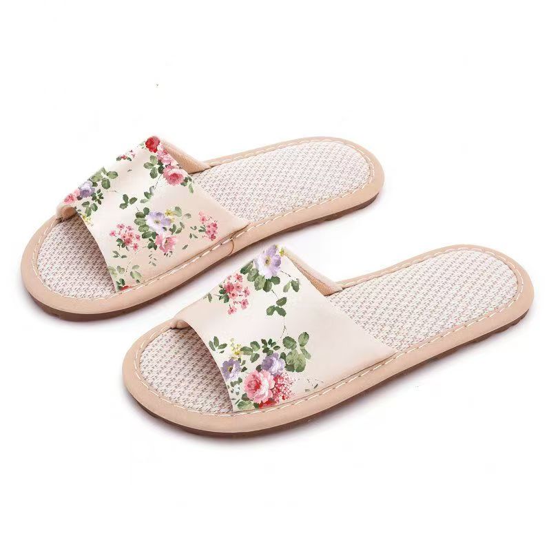 Damen-Hausschuhe aus Leinen mi – Ethnic Style Bewertung und Preis