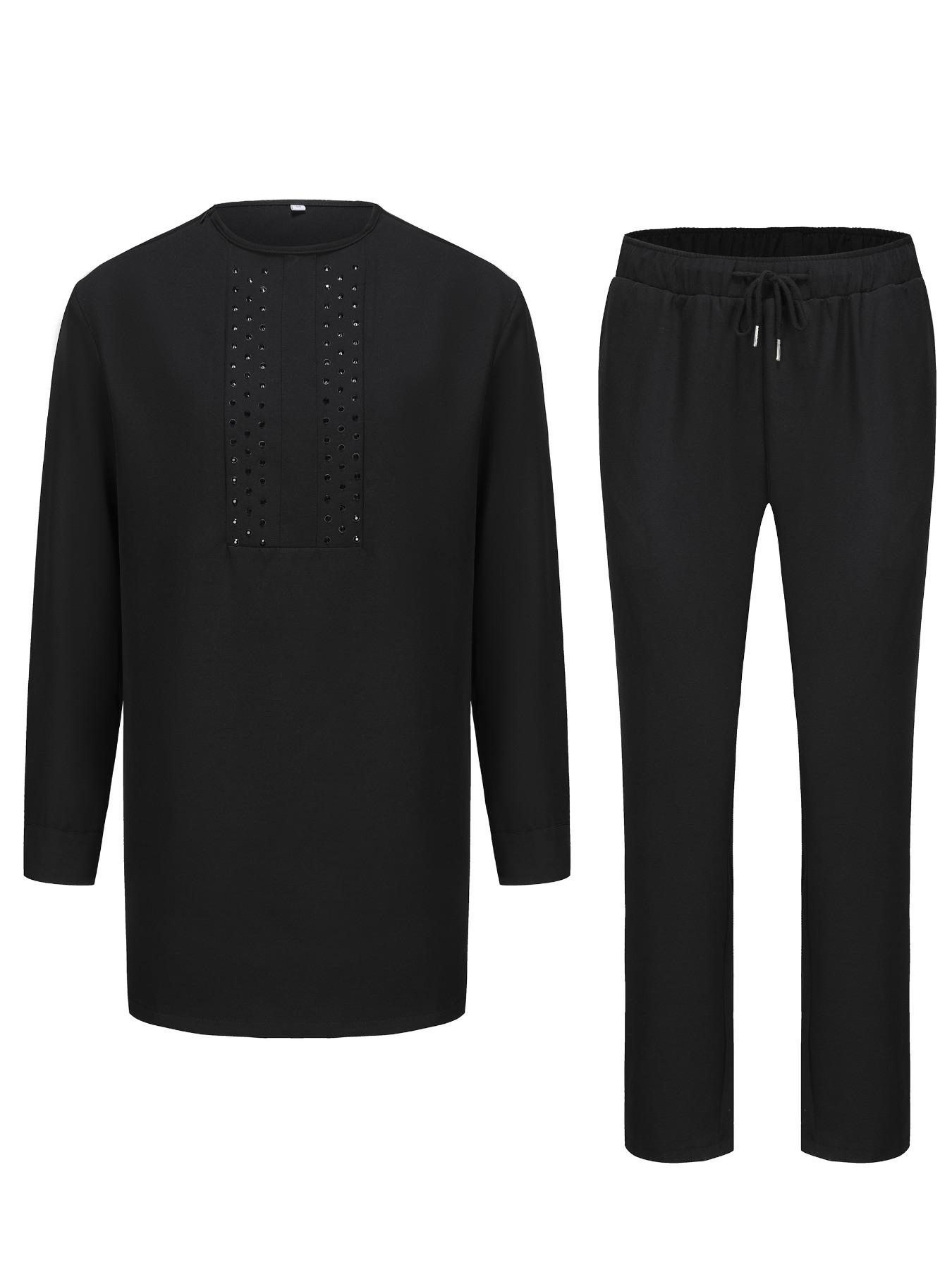 Herrenanzug in Schwarz mit Run – Ethnic Style Bewertung und Preis