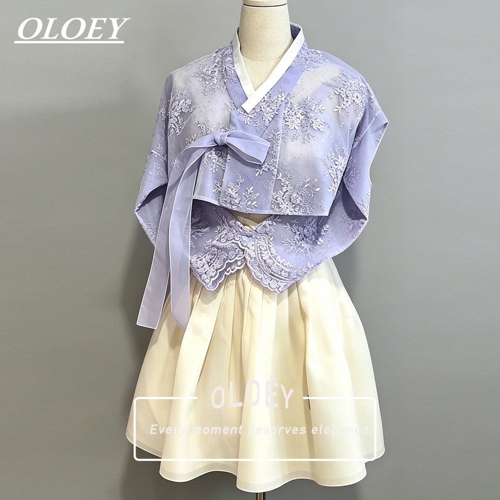 OLOEY Elegantes Lila-Gelbes 2- – Hanbok Modern Set Bewertung und Preis