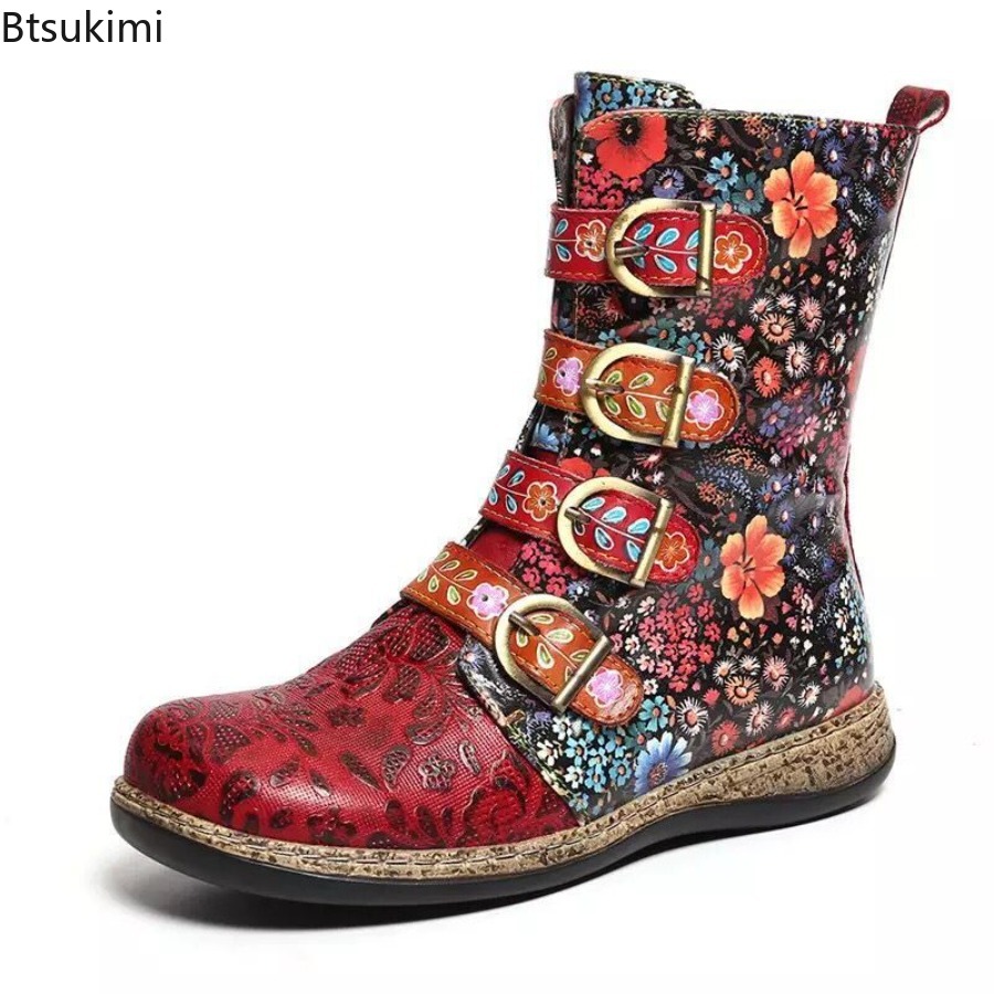 Ethnische Damen-Lederstiefel m – Ethnic Fabric Bewertung und Preis