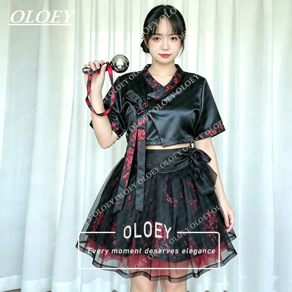 OLOEY Modernes Schwarzes Kurze – Hanbok Modern Set Bewertung und Preis