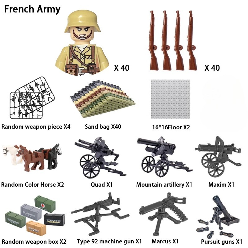 24-teiliges Set mit Militärfig – Ethnic Fashion World Bewertung und Preis