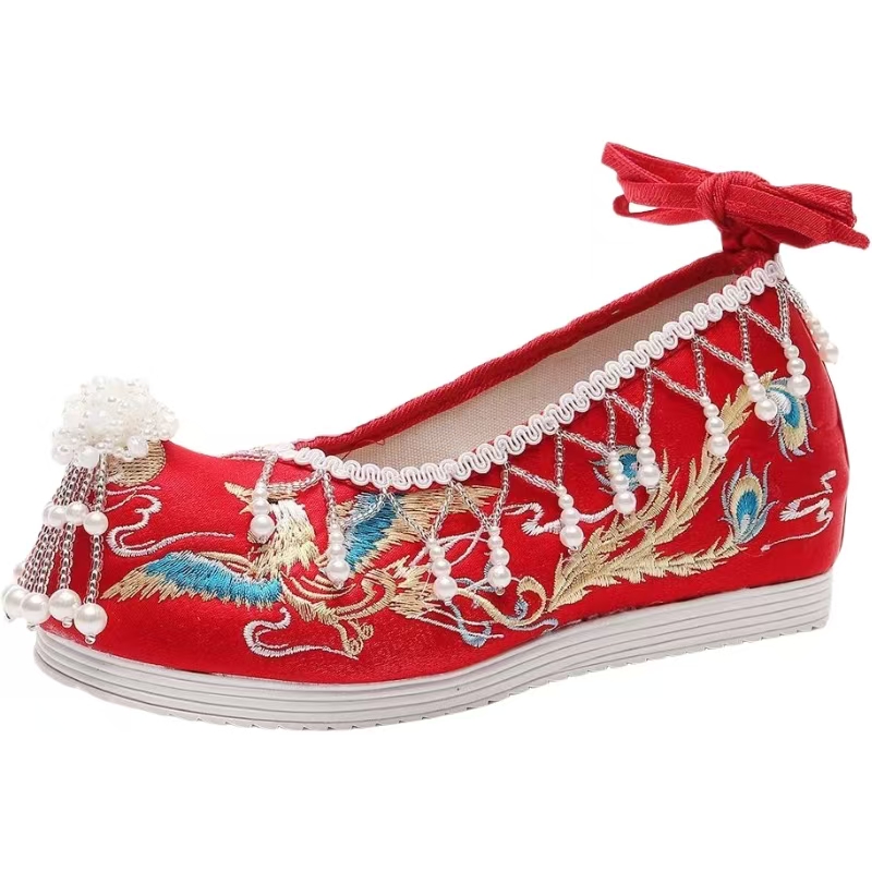 Frauen Neue Rote Gestickte Hoc – Ethnic Style Bewertung und Preis