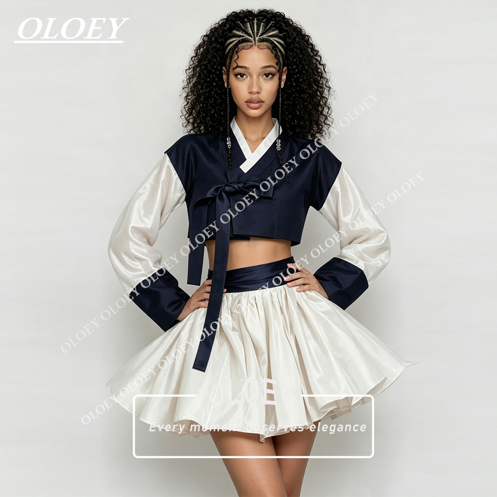 OLOEY Modernes Marineblau-Elfe – Hanbok Modern Set Bewertung und Preis