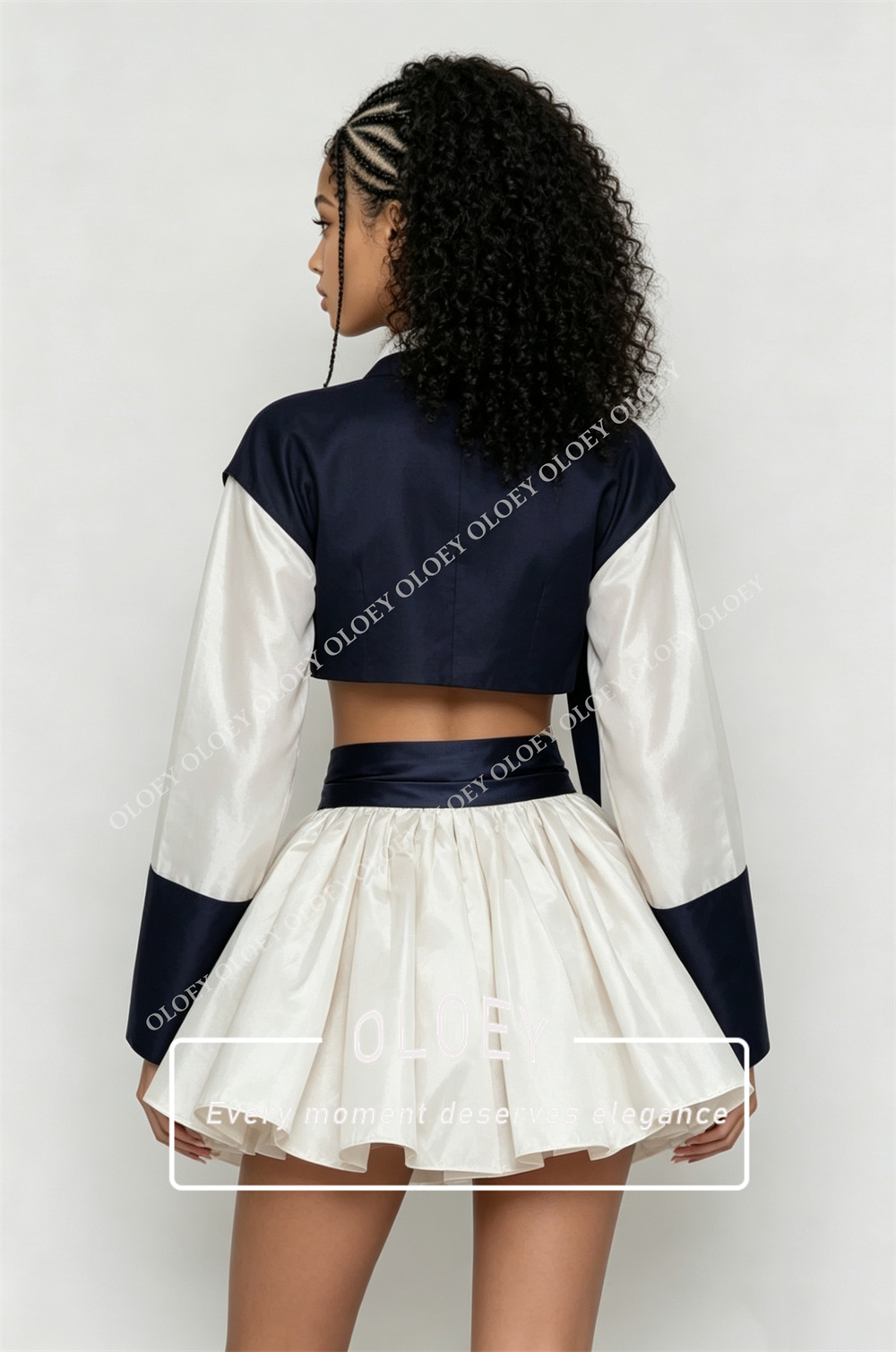 OLOEY Modernes Marineblau-Elfe – Hanbok Modern Set Bewertung und Preis