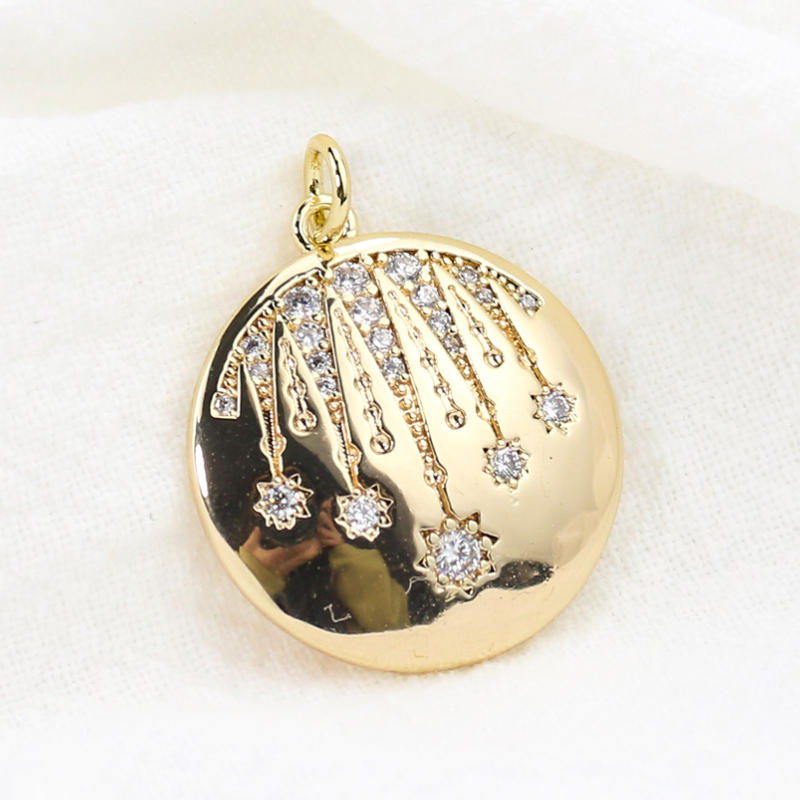 Münze Stern Anhänger Inlay mit – Ethnic Fashion Shoot Bewertung und Preis