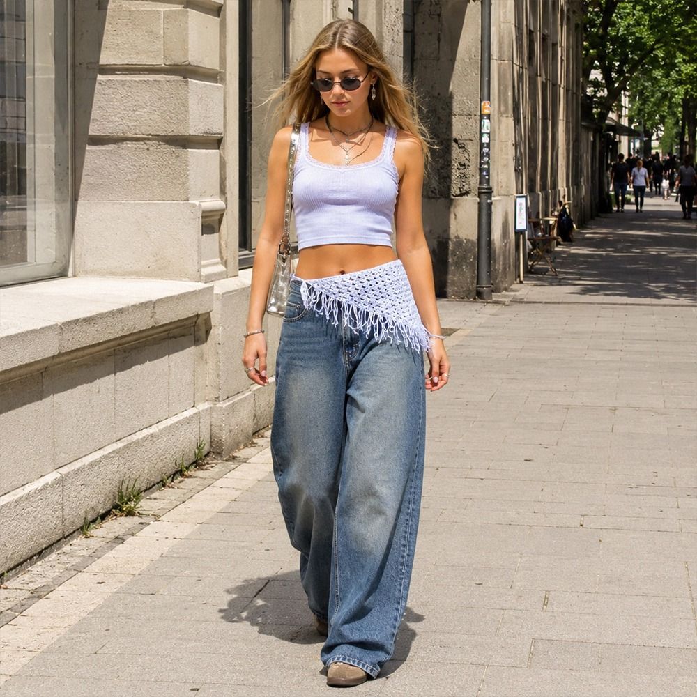 Modischer Fransen-Taillengürte – Y2K Ethnic Fashion Bewertung und Preis