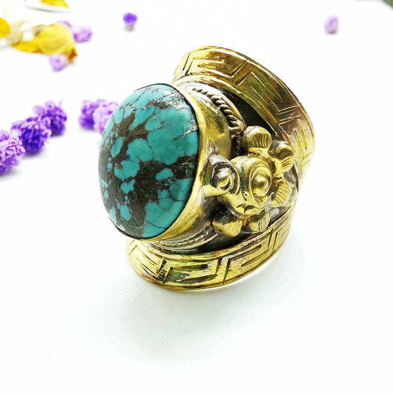 Tibetische Große Ringe für Män – Ethnic Fashion Com Bewertung und Preis